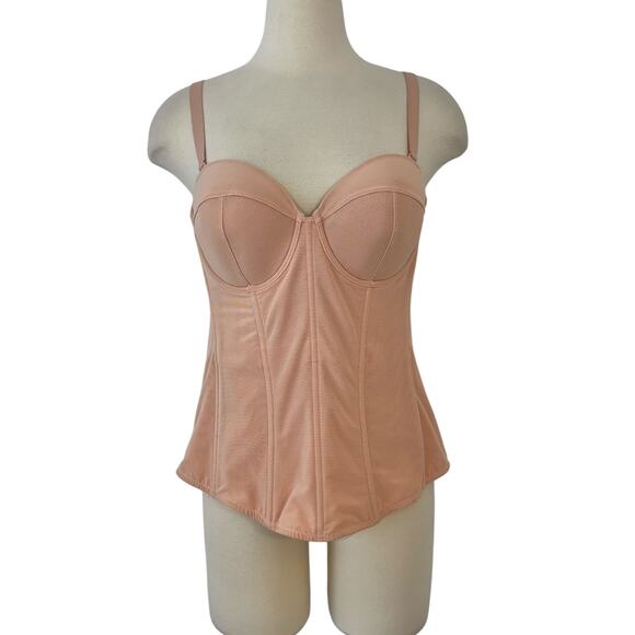 Savage x Fenty Centre Fold Corset in Naked Pink Rose | 1X NWT - Picture 1 of 9